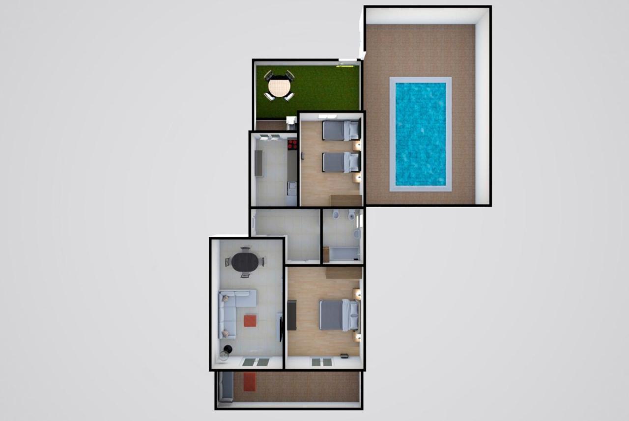 Marta Apartment - Balcony, Patio, Pool Ferrel  Extérieur photo